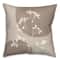 18" Neutral Boho Botanical Indoor/Outdoor Pillow